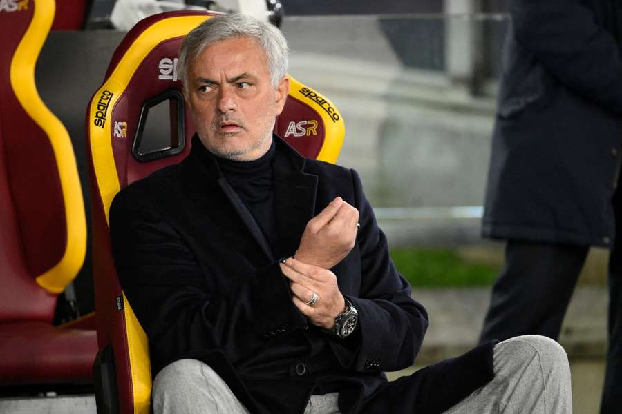 José Mourinho, con la Roma
