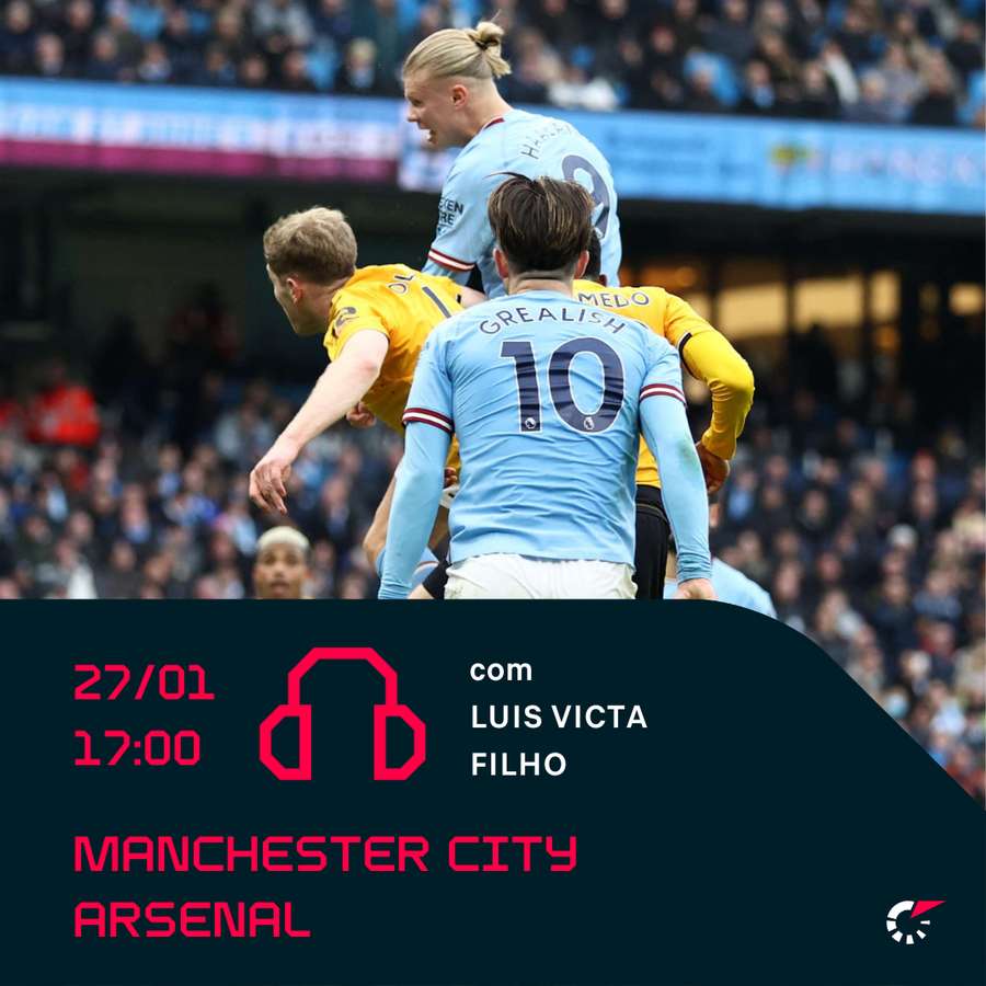 Manchester City x Arsenal: veja as informações do jogo da Copa da