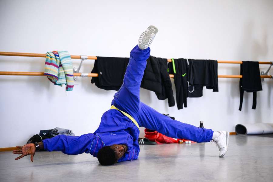 Bboy Dany en pleine répétition.