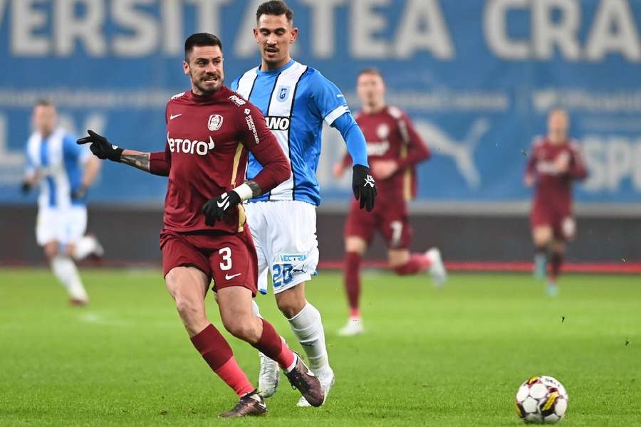 Universitatea Craiova învinge campioana CFR Cluj (2-0) în Superligă