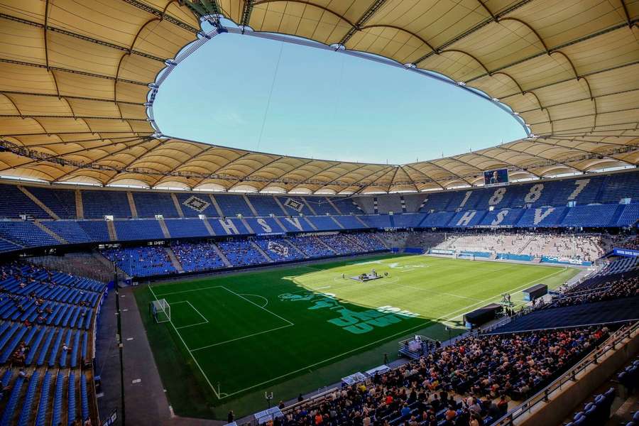 Il Volksparkstadion di Amburgo.