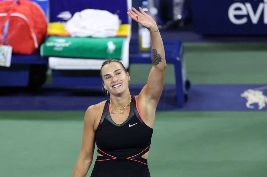Gute Laune bei Aryna Sabalenka