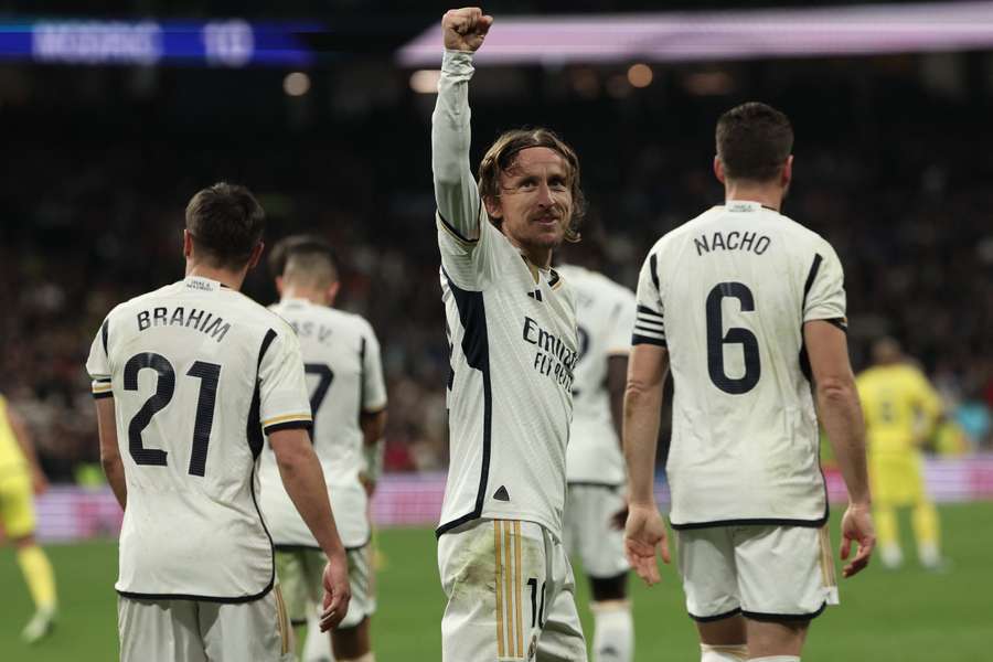Luka Modric var stærkt spillende søndag aften, da Real Madrid nemt besejrede Villarreal. 