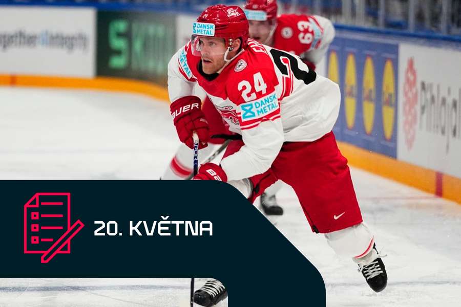 Nikolaj Ehlers dorazil do Dánska vybojovat pro svou zemi čtvrtfinále MS.