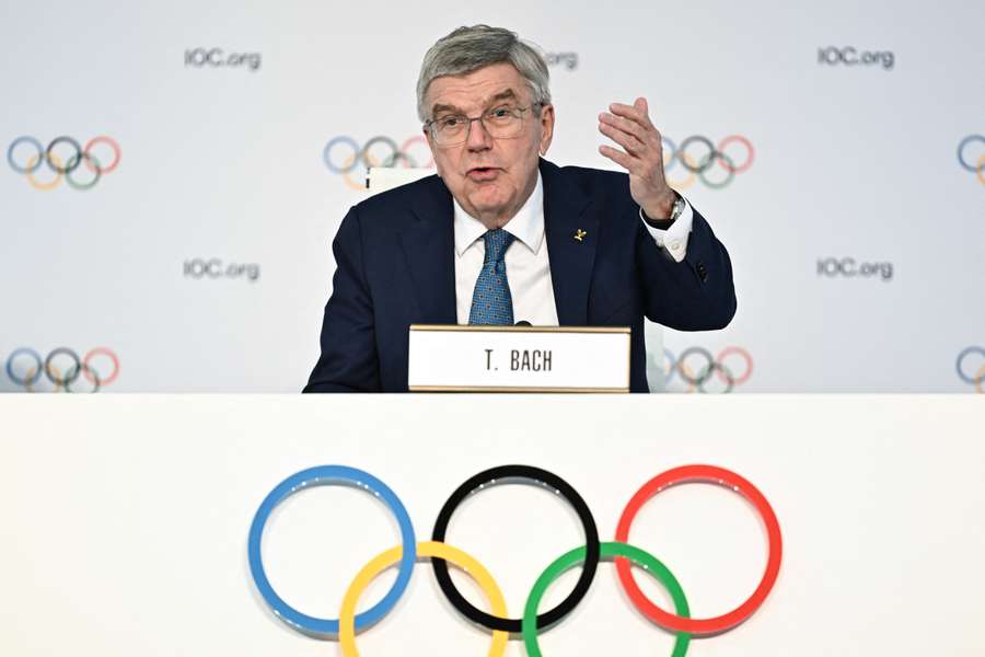 Thomas Bach en Grecia el mes pasado.
