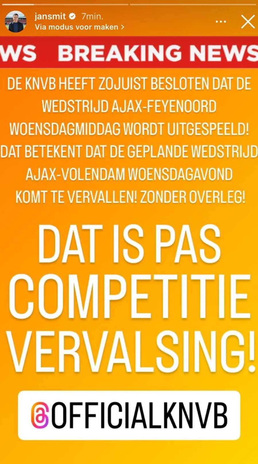 Jan Smit is woest