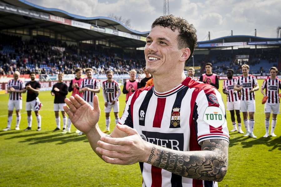 Jizz Hornkamp maakte voor Willem II zijn zesde en zevende doelpunt van het seizoen