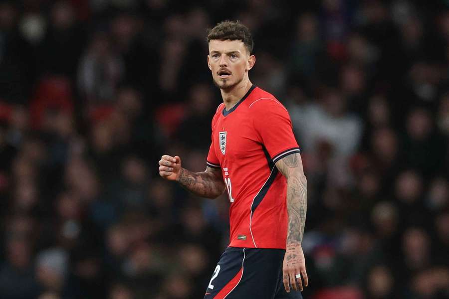 Ben White in action for England