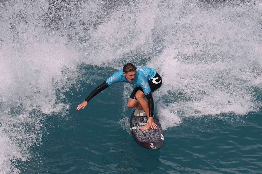 George Pittar in action in Abu Dhabi earlier this year.