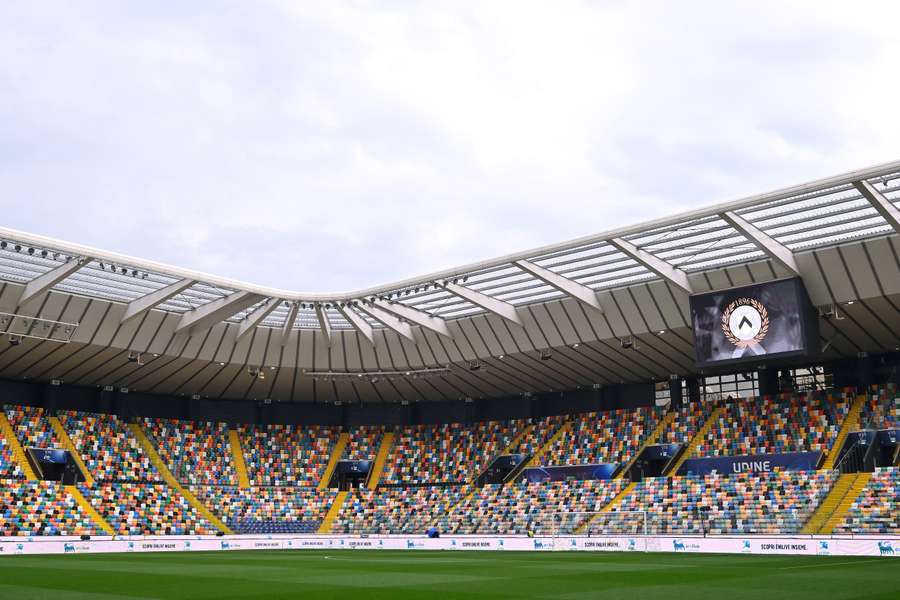 Udinese' stadium will play host to the match