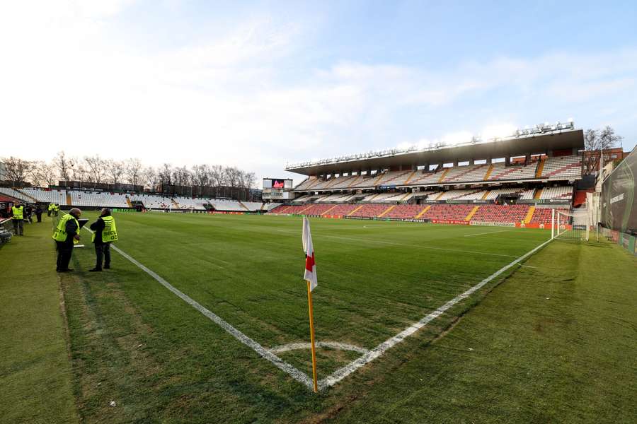 Rayo Vallecano's home stadium. Rayo Vallecano's home stadium.