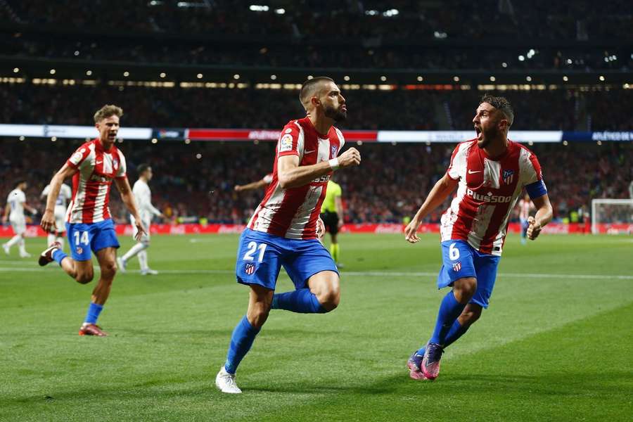 Yannick Carrasco scored the winner in the last derby at the Metropolitano in May