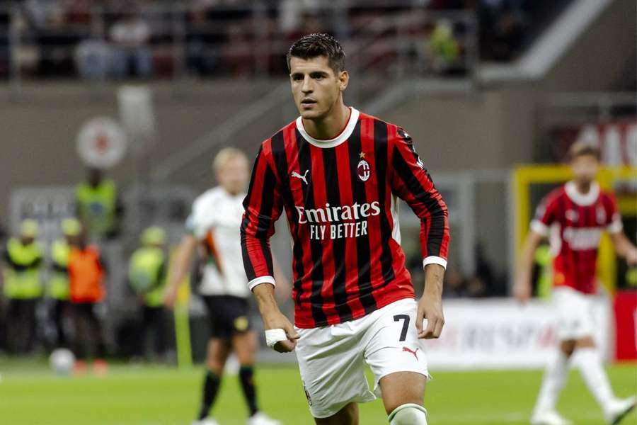 Morata, jugador del AC Milan