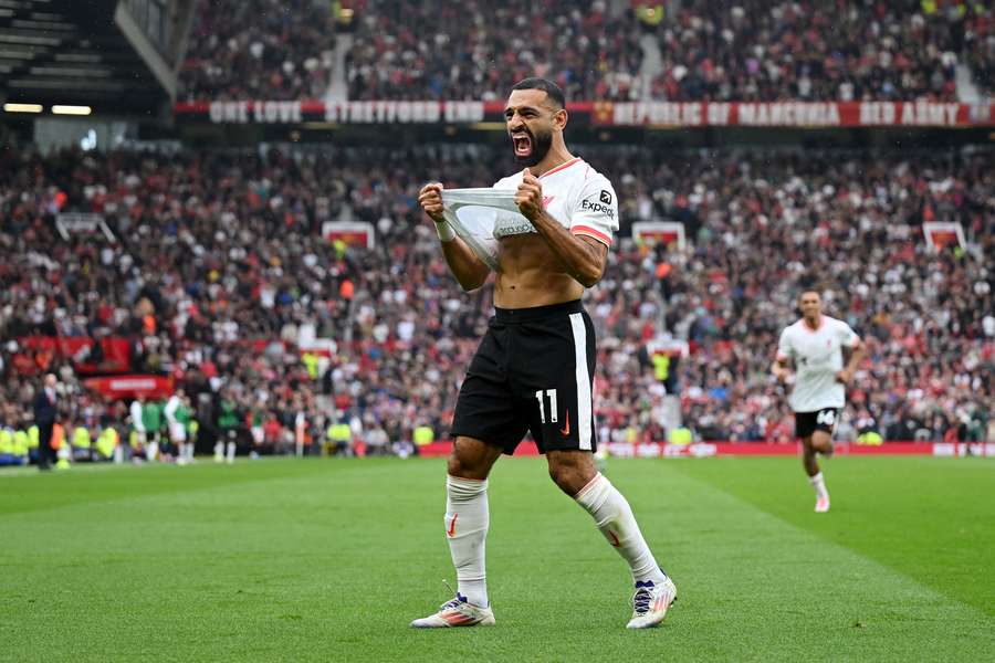 Salah foi estrela em Anfield