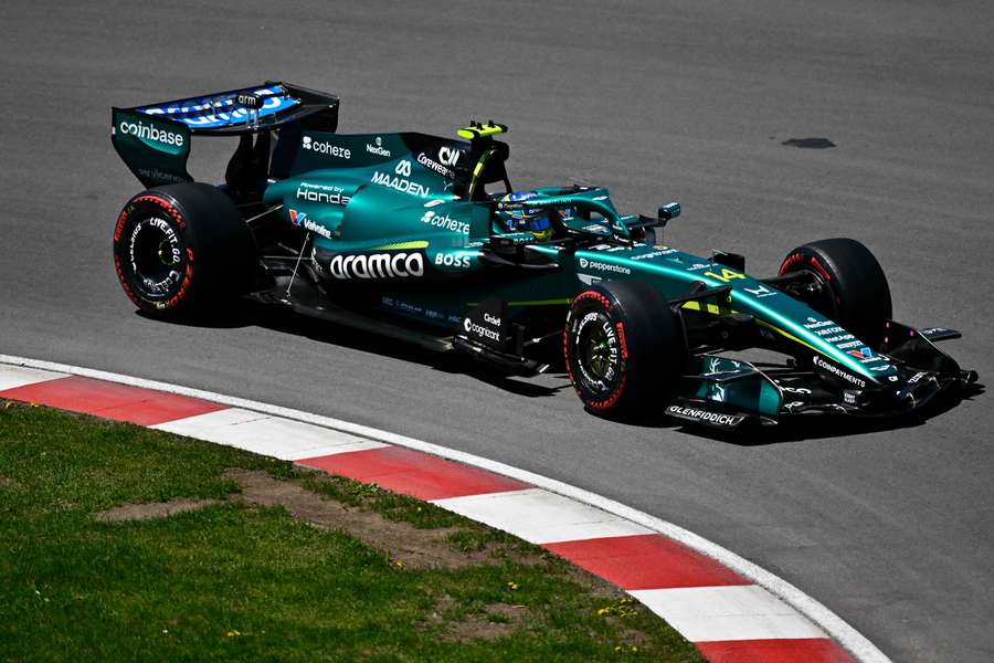 Fernando Alonso em ação no Canadá