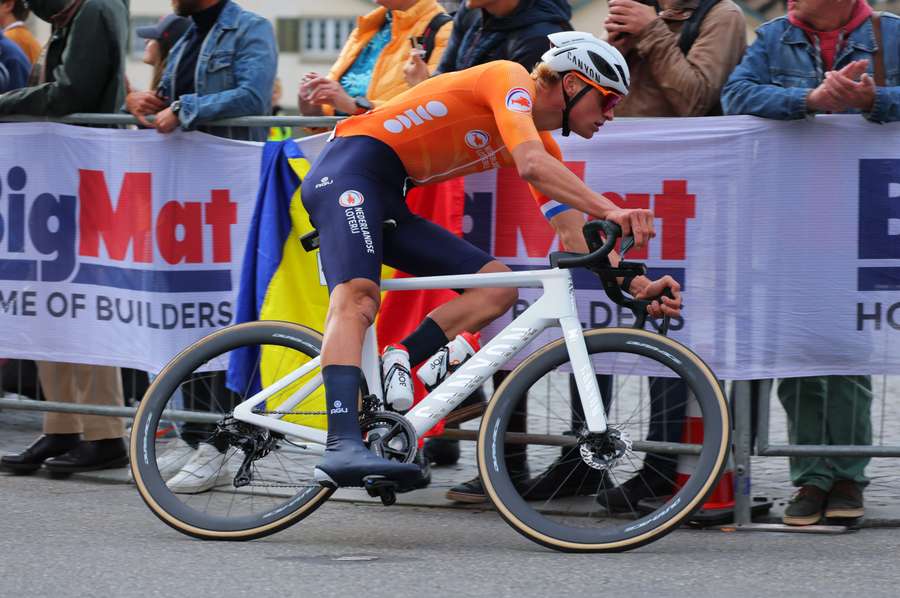 Van der Poel came out on top in the sprint finish