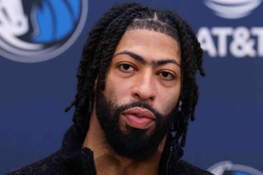 Anthony Davis at his first media conference as a Dallas Mavericks player.