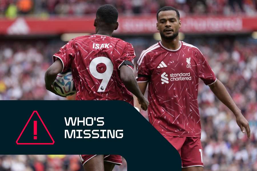 Alexander Isak and Cody Gakpo will miss Liverpool's match against Manchester City