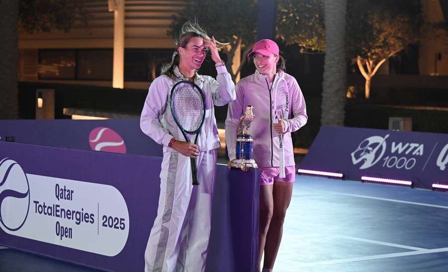 Sabalenka with Swiatek ahead of the tournament Sabalenka with Swiatek ahead of the tournament