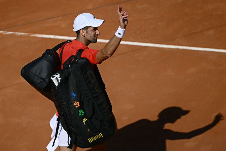 Novak Djokovic despediu-se de Roma