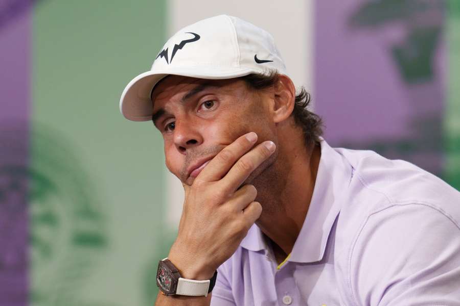 Nadal na tiskové konferenci oznámil, že letošní Wimbledon kvůli zranění nedokončí.