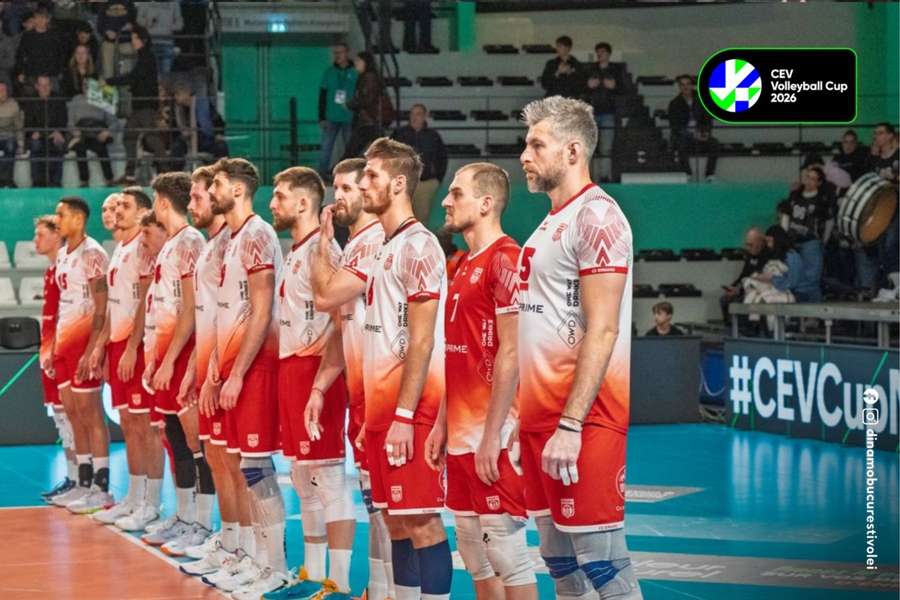 CS Dinamo Bucureşti, eliminată dramatic din Cupa CEV la volei masculin CS Dinamo Bucureşti, eliminată dramatic din Cupa CEV la volei masculin