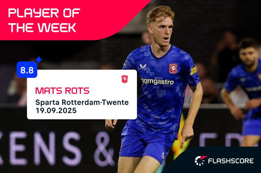 FC Twente's Mats Rots played a great game against Sparta
