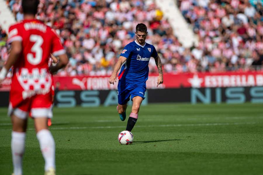 Sancet, en Montilivi ante el Girona