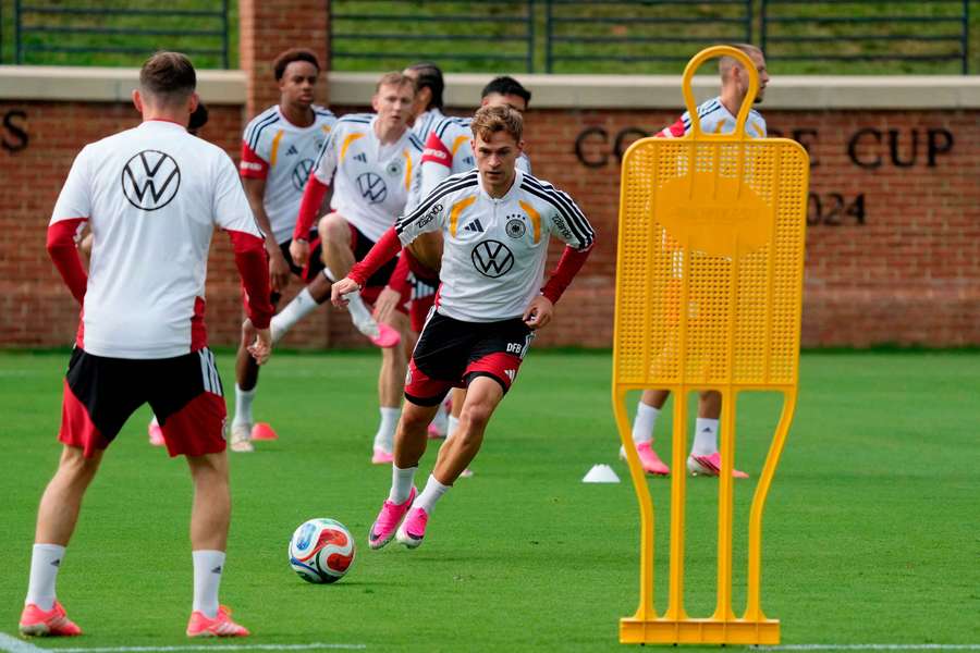 Joshua Kimmich durante un allenamento Joshua Kimmich durante un allenamento