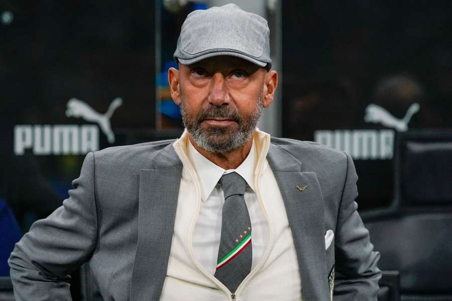 Gianluca Vialli tijdens een interland van Italië eerder dit jaar