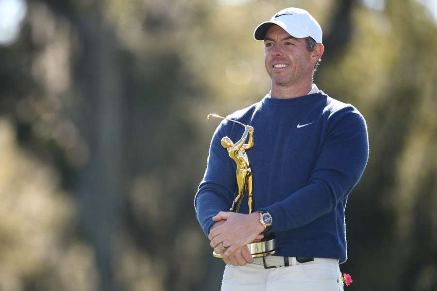 Rory McIlroy with his trophy Rory McIlroy with his trophy