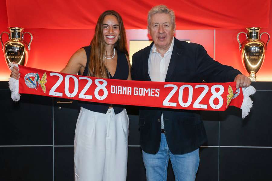 Diana Gomes assinou até junho de 2028 Diana Gomes assinou até junho de 2028