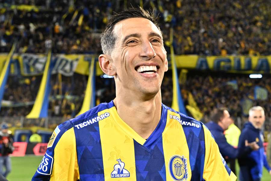 Di María, un hombre feliz