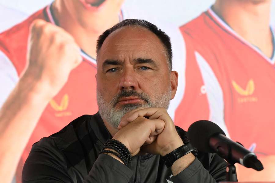 Trenér Slavie Jindřich Trpišovský.. Trenér Slavie Jindřich Trpišovský..