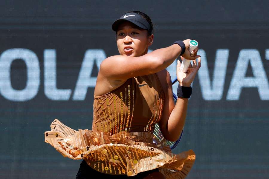Naomi Osaka în timpul meciului din sferturile de finală cu Ekaterina Alexandrova