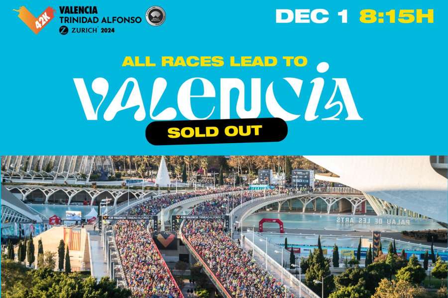 El Maratón Valencia cuelga un año más el cartel de "no hay dorsales"