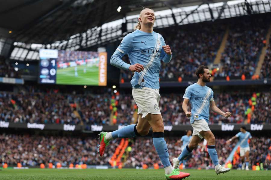 Erling Haaland von Manchester City jubelte 27 Mal in der Premier League 2025/26 Erling Haaland von Manchester City jubelte 27 Mal in der Premier League 2025/26
