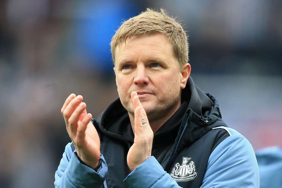 Eddie Howe afgelopen weekend na de overwinning op Tottenham