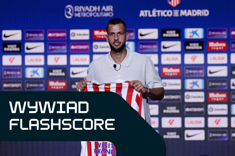 Hancko podczas prezentacji w Atlético.