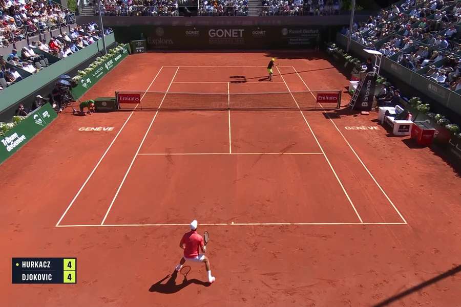 Novak Djokovic celebra tras ganar la final contra Hubert Hurkacz en Ginebra