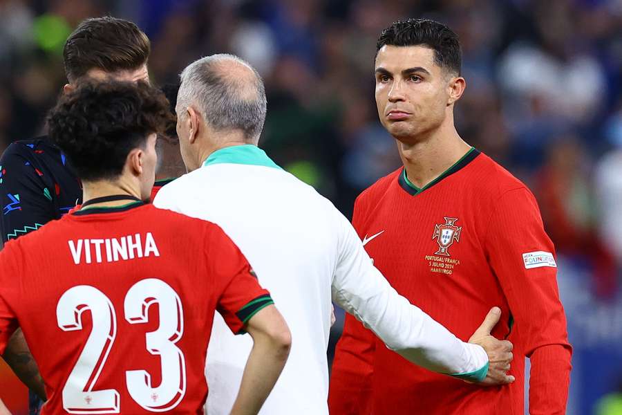 Ronaldo na de nederlaag tegen Frankrijk