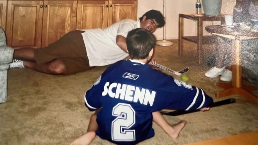 Little Evangelista with his idol's jersey.