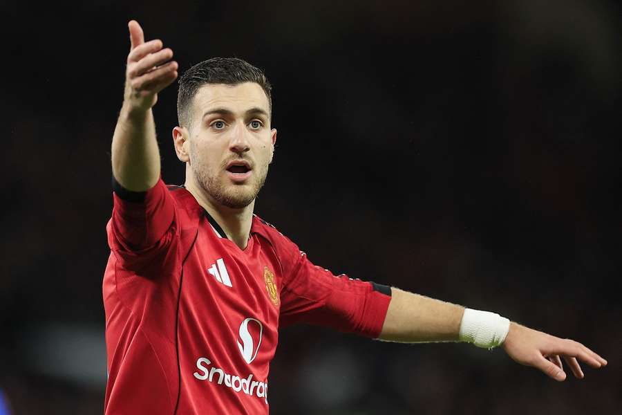 Diogo Dalot em ação pelo Manchester United