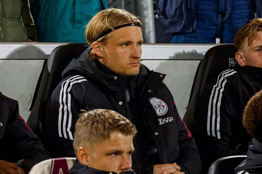 Kasper Dolberg was left on the bench during Ajax's Eredivisie game against Heracles Almelo