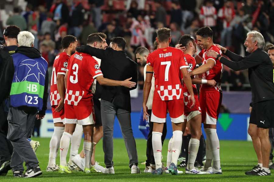 Michel, treinador do Girona, rendido à sua equipa