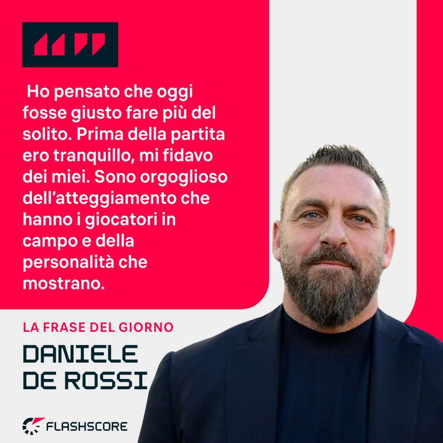 Le parole di De Rossi