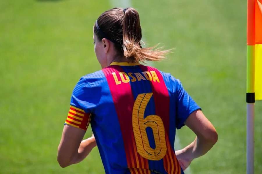 Vicky Losada portó el brazalete del Barça