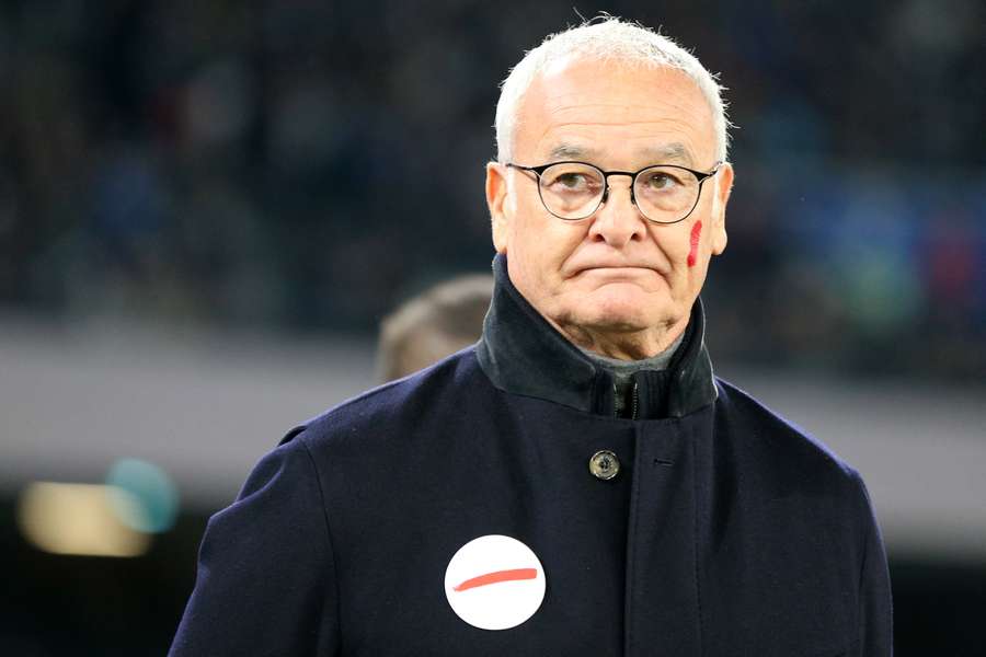 Roma's Italian head coach Claudio Ranieri