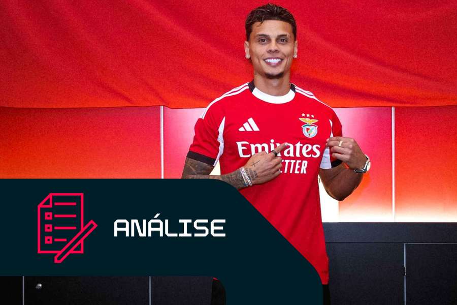 Richard Ríos apresentado no Benfica