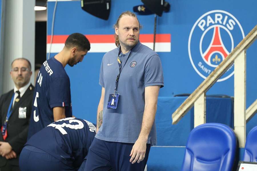 Henrik Mollgaard, assistant coach of Paris Saint-Germain during the  Champions League match between PSG and Magdeburg